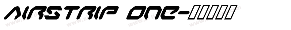 Airstrip One字体转换